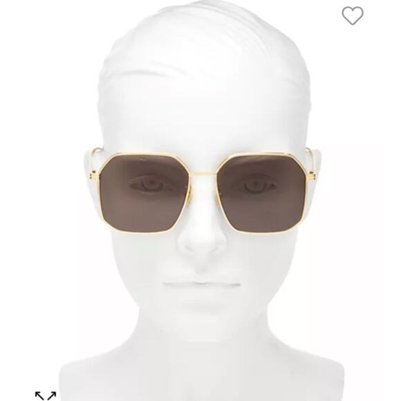 Bottega Venetta Square Sunglasses 58mm